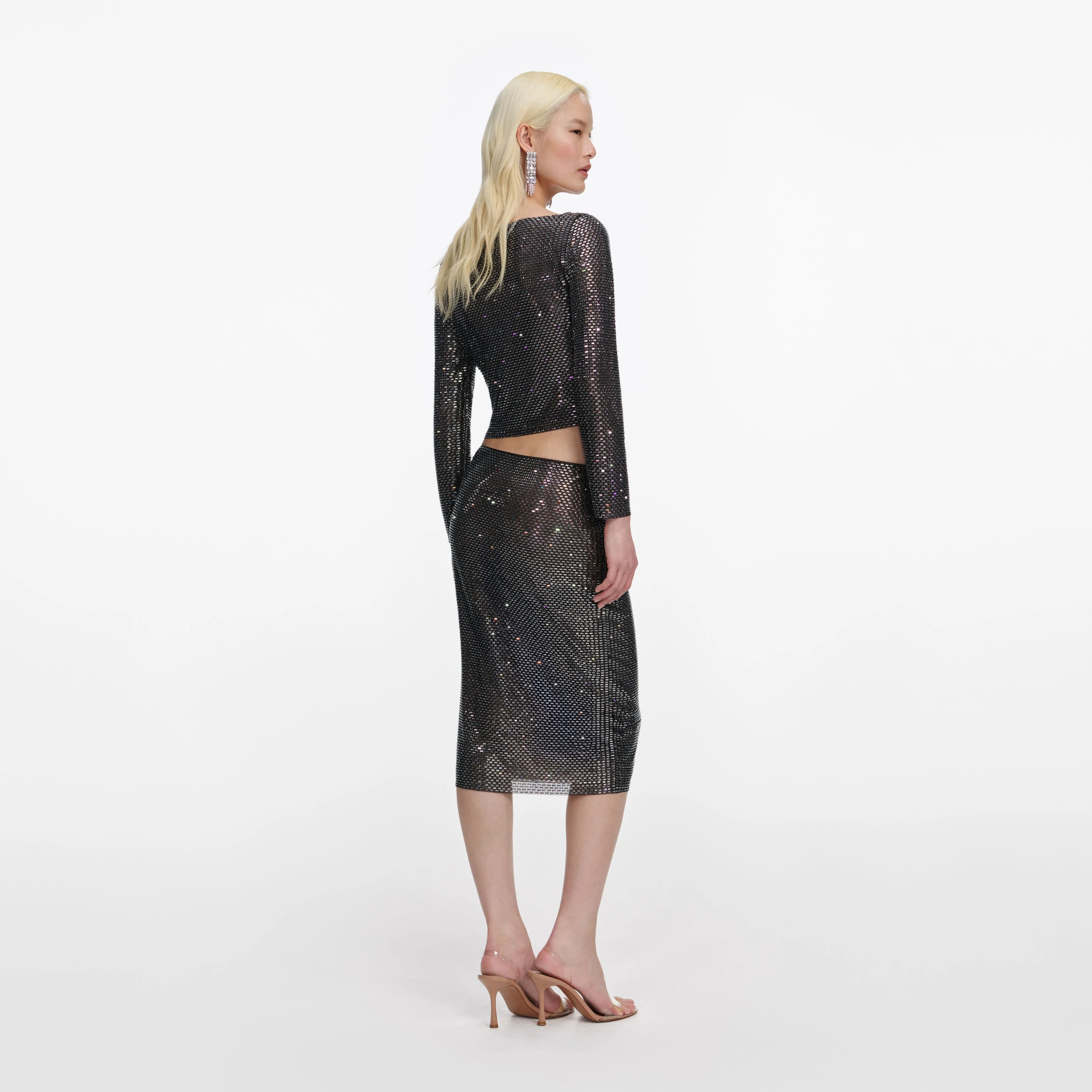 Gunmetal Rhinestone Top - Image 3